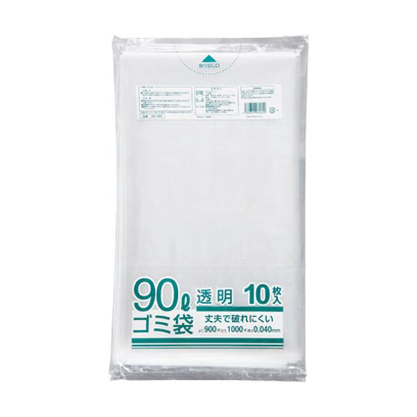 (まとめ) クラフトマン 業務用透明 メタロセン配合厚手ゴミ袋 90L HK-089 1パック(10枚) (×30セット) |b04