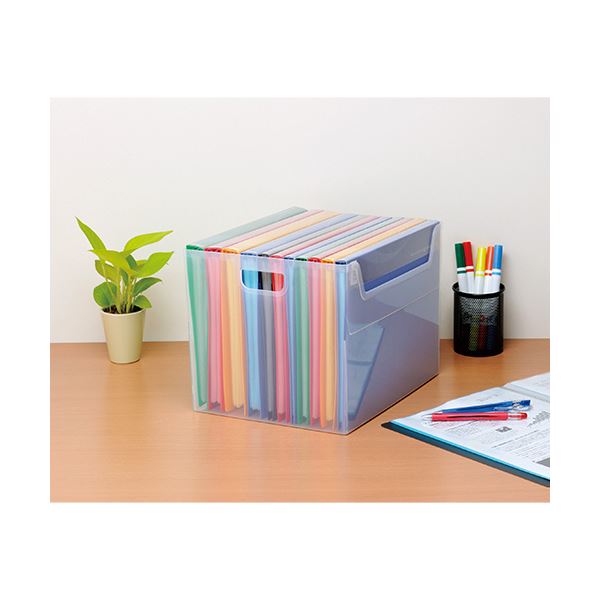 (まとめ) ナカバヤシ ファイルボックス A4クリア FB-E05-CR 1個 (×30セット) |b04の通販は