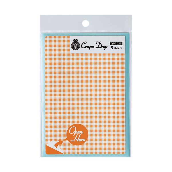 (まとめ) ヒサゴ クラッポドロップ プライバシールオレンジ A6 1面 ラベルサイズ96×142mm QP702S 1冊（5シート） (×30セット) |b04