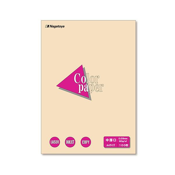 (まとめ) 長門屋商店 Color Paper A4 中厚口 アイボリー ナ-3215 1冊（100枚） (×30セット) |b04の通販は 14,396円