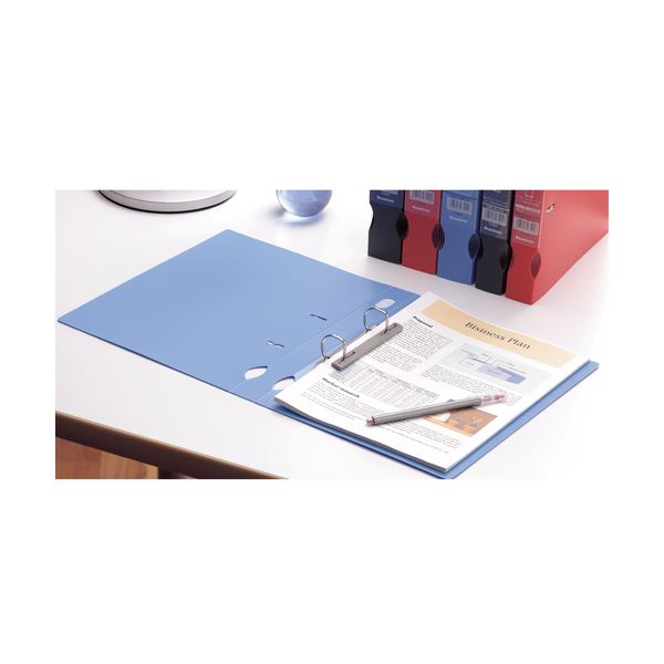 (まとめ) ビュートン Dリングファイル A4タテ 300枚収容 背幅43mm ブルー DRF-A4W-B 1冊 〔×30セット〕