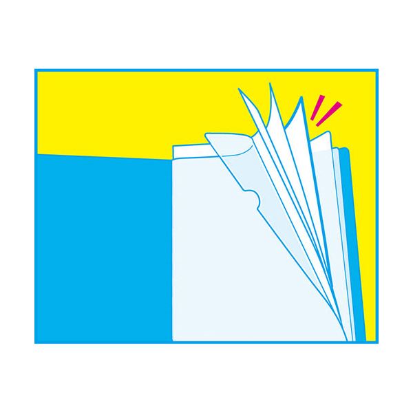 (まとめ) キングジム クリアーファイルホルダーイン A4タテ 12ポケット 青 6171-3Tアオ 1冊 (×30セット) |b04の通販は