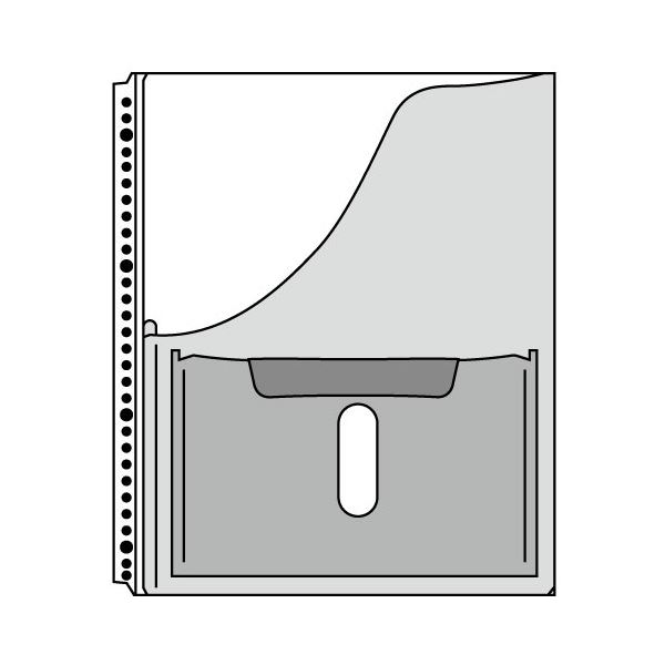 (まとめ) キングジム スキットマン取扱説明書ファイル用ポケット A4タテ 30穴(2穴・4穴兼用) 2630PB 1パック(4枚) (×30セット) |b04