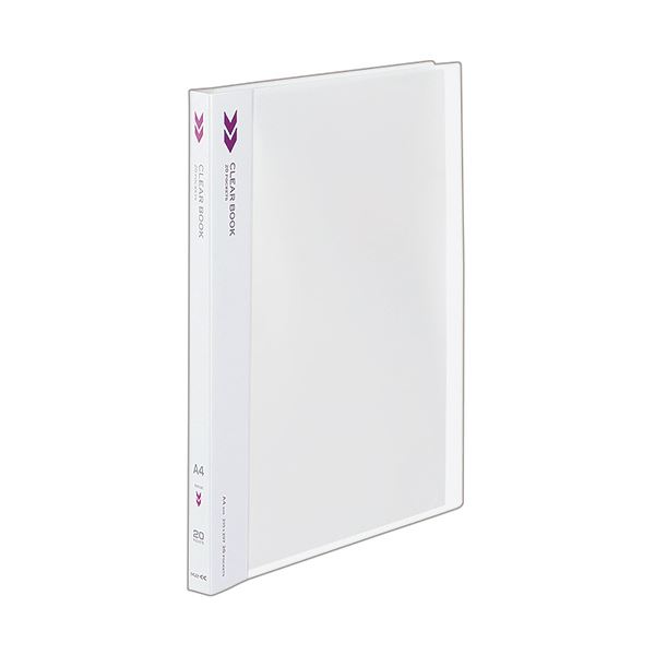 (まとめ) コクヨ クリヤーブック(クリアブック)(K2)固定式 A4タテ 20ポケット 背幅18mm 中紙なし 透明 K2ラ-K20T 1冊 (×30セット) |b04