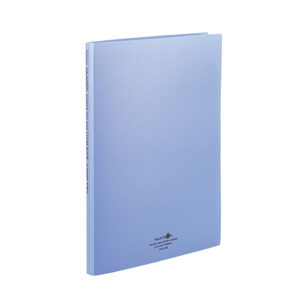 (まとめ) リヒトラブ AQUA DROPs クリヤーブック（クリアブック）（ポケット交換タイプ） A4タテ 30穴 15ポケット付属 背幅18mm 青 N5015-8 1冊 (×30セット) |b04の通販は 28,041円