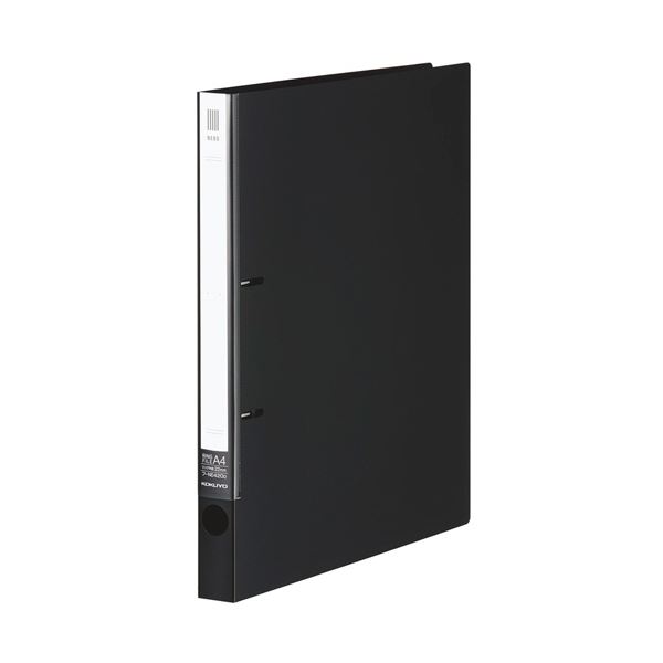(まとめ) コクヨ リングファイル(NEOS)A4タテ 2穴 180枚収容 背幅27mm ブラック フ-NE420D 1冊 (×30セット) |b04の通販は