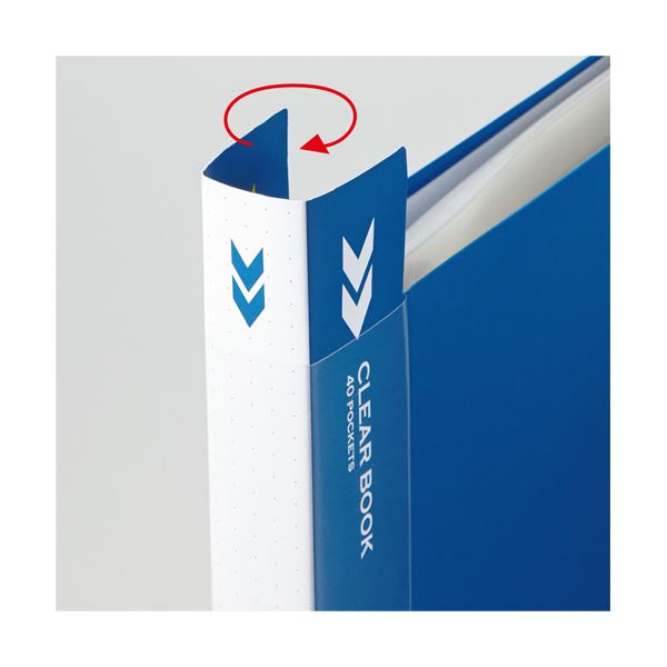 (まとめ) コクヨ クリヤーブック(クリアブック)(K2)固定式 A4タテ 20ポケット 背幅18mm 中紙なし 青 K2ラ-K20B 1冊 (×30セット) |b04