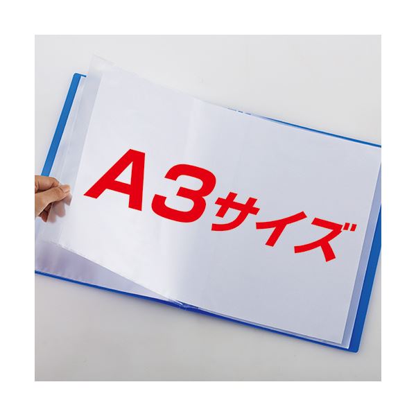 TANOSEE クリアファイル A4タテ 30ポケット 背幅17mm ピンク 1セット（60冊）