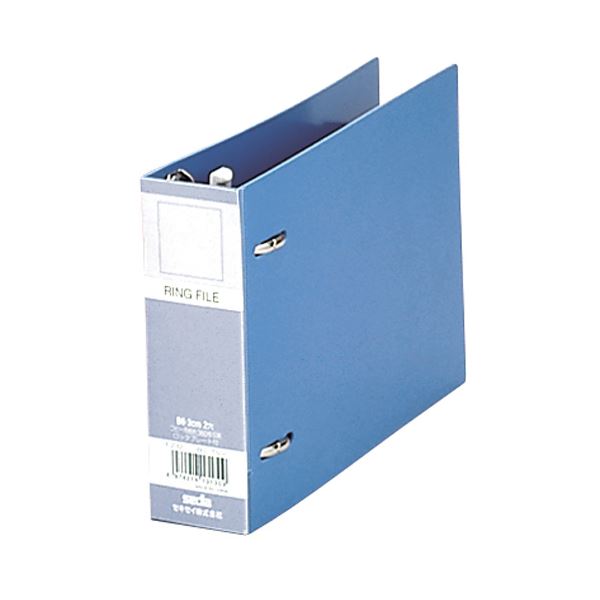 (まとめ) セキセイ ロックリングファイル B6ヨコ2穴 280枚収容 背幅43mm F-232-10ブルー 1冊 (×50セット) |b04の通販は