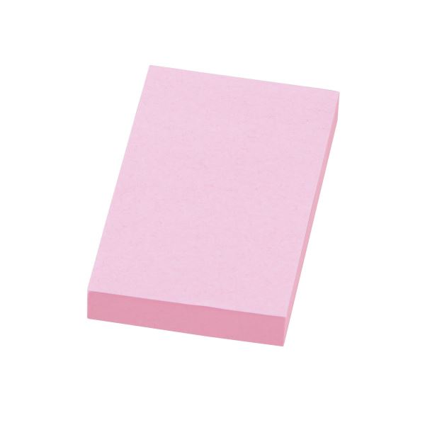 (まとめ) ライオン事務器ふせん［リペタ］ 貼ってはがせるメモ 76.2×50.8mm ピンク RL-15 1冊 (×50セット) |b04