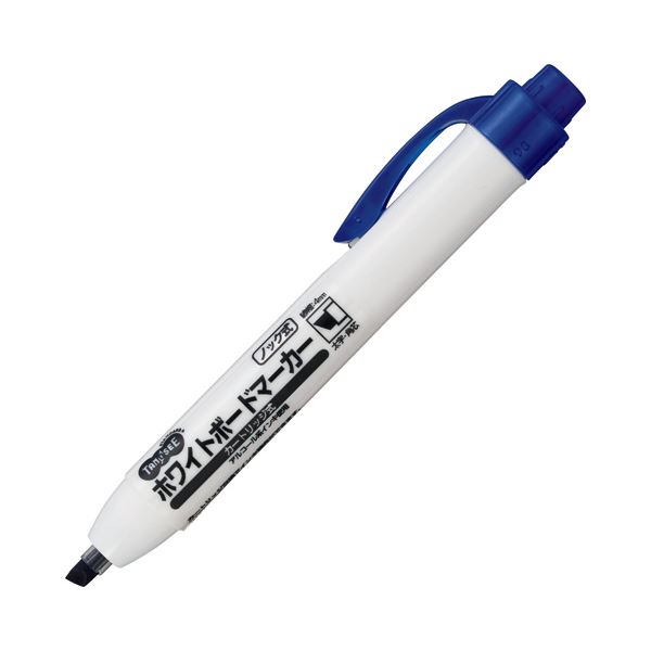 (まとめ) TANOSEE ノック式ホワイトボードマーカー カートリッジタイプ 角芯 青 1本 (×100セット) |b04の通販は 12,340円