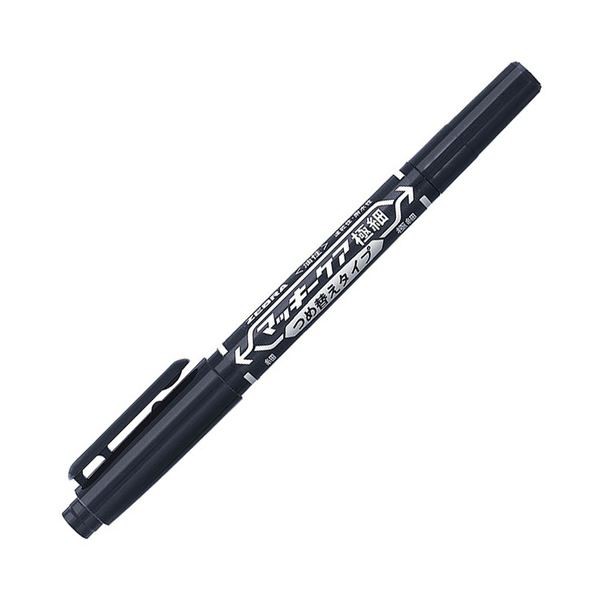 (まとめ) ゼブラ 油性マーカー マッキーケア極細つめ替えタイプ 細字+極細 黒 YYTS5-BK 1本 (×100セット) |b04の通販は