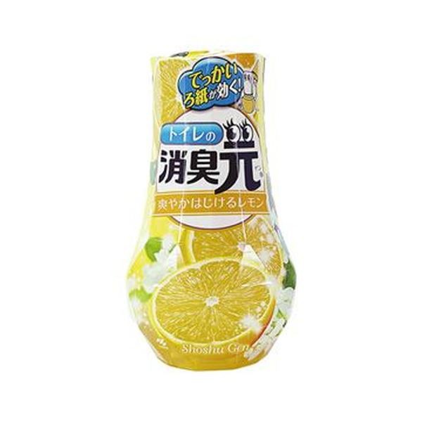 （まとめ）小林製薬 トイレの消臭元爽やかはじけるレモン 400ml 1セット（3個）(×10セット) |b04