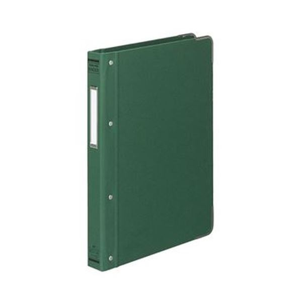 （まとめ）コクヨ バインダーMP（布貼り）B5タテ 26穴 100枚収容 背幅33mm 角金付き 緑 ハ-110G 1冊(×10セット) |b04の通販は