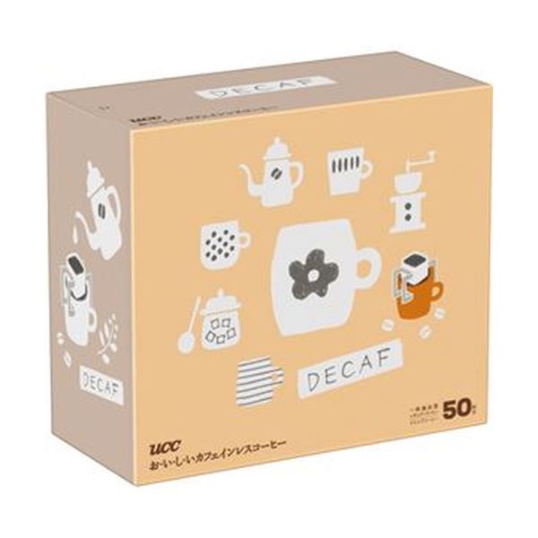 (まとめ)UCC おいしいカフェインレスコーヒードリップコーヒー 1パック(50袋)(×5セット) |b04の通販は