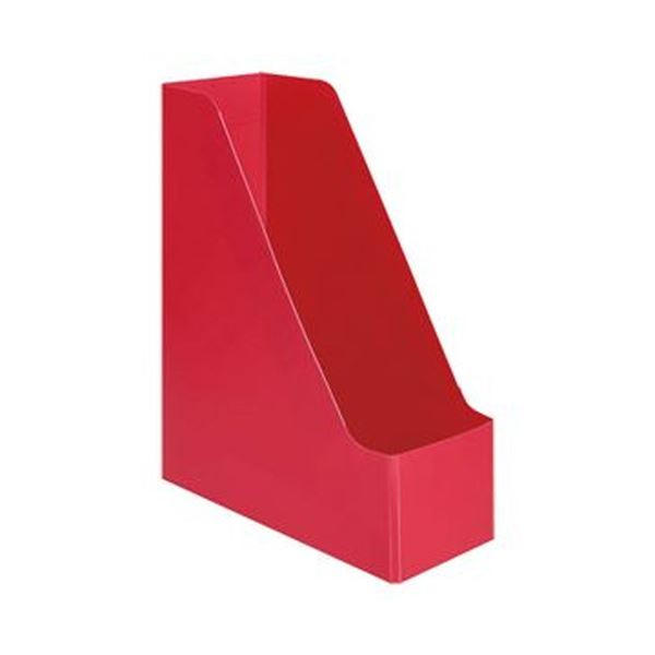 （まとめ）TANOSEE PP製ボックスファイル（組み立て式）A4タテ レッド 1セット（10個）(×5セット) |b04の通販は