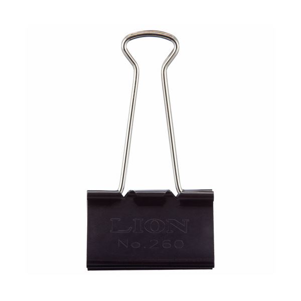 （まとめ）ライオン事務器 バインダークリップ 超特大 口幅51mm No.260 1箱（10個） (×5セット) |b04の通販は
