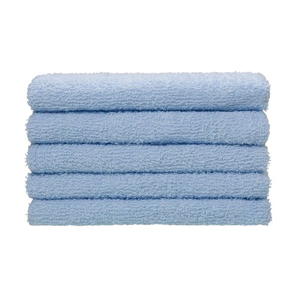 （まとめ）フェイスタオル ブルー 230匁 1パック（5枚） (×10セット) |b04の通販は 7,818円