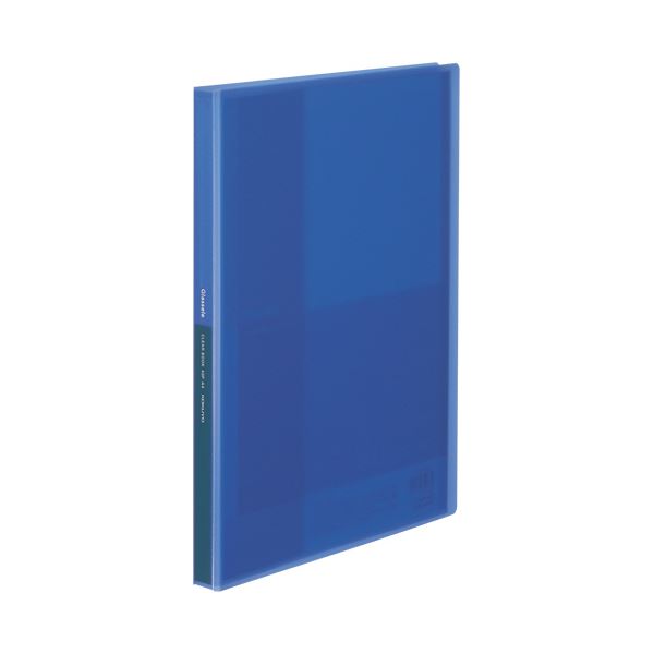 （まとめ）コクヨ クリヤーブック（Glassele） 固定式 A4タテ 40ポケット ブルー ラ-GL40B 1冊 (×30セット) |b04の通販は