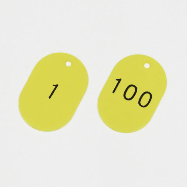 番号小判札 小判札453-Y(1〜100) カラー：イエロー (100枚1組) |b04の通販は 7,529円