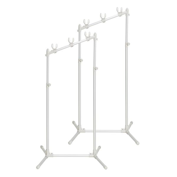 屋外用 物干し台/物干しスタンド (幅73×奥行79×高さ118〜150cm) アルミ製 高耐久性 耐食性 高さ調節 『セキスイ 大空』 |b04の通販は 10,410円