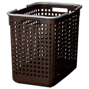 ランドリーバスケット 洗濯かご 幅31cm L ブラウン 14個セット メッシュ型 スカンジナビアスタイル 脱衣所 洗面所 洗濯機 |b04の通販は
