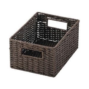 (まとめ) ペーパーバスケット/収納ボックス (ダークブラウン クォーターサイズ) 軽量 カラーボックス収納 (×24個セット) |b04の通販は 17,784円