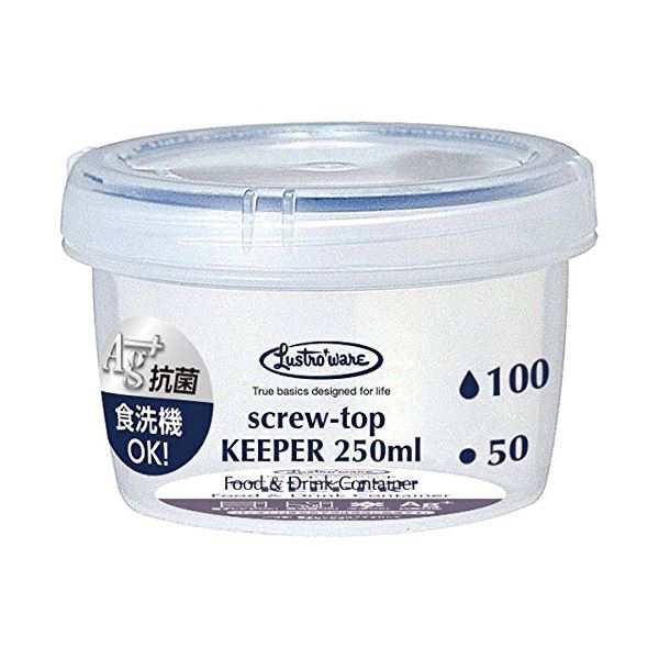 (まとめ) 保存容器 フードストッカー 250ml 浅型 200個セット 食洗機 冷凍保存 抗菌 完全密封 密閉 スクリュートップキーパー |b04の通販は