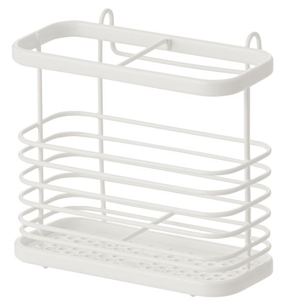 (まとめ) 水切りラック用 カトラリースタンド 箸立て 約幅11.5cm 48個セット 鉄製 Wコート 水切りポケット Nポゼ シンク |b04の通販は