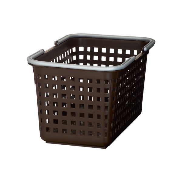 (まとめ) バスケット/洗濯かご (S ブラウン) 長方形タイプ SCB-3 『スカンジナビアスタイル』 (20個セット) |b04の通販は