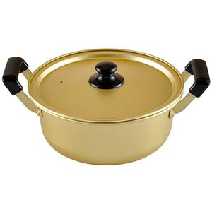 イエロー 両手鍋 家族用 調理器具*6 イエロー 両手鍋 家族用