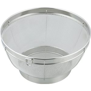 (40個セット) ステンレス 深型 ざる/調理器具 (24cm) リング付き 吊り下げ収納可 お手入れ簡単 SUIグート (キッチン 台所) |b04の通販は