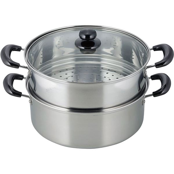 (3個セット) 和平フレイズ ヴェンセ IH対応 二段蒸し器 26cm VR-8182 |b04の通販は 9,590円