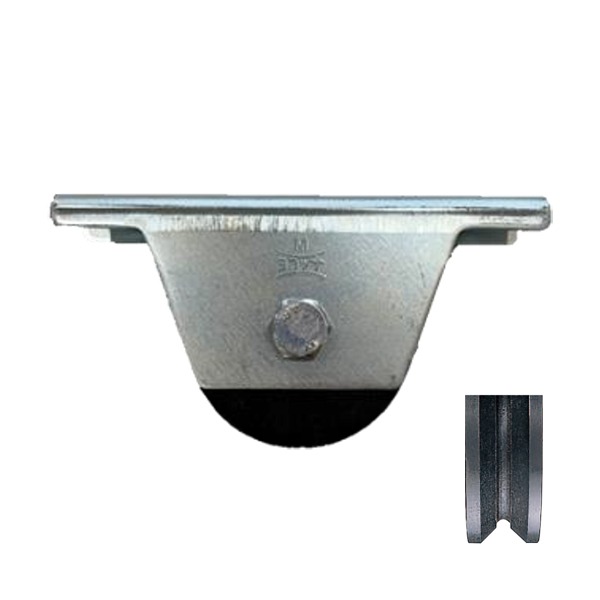 鉄重量戸車 V型 枠付 90mm JHM-0905 [2個入](0820-01004) |b04の通販は