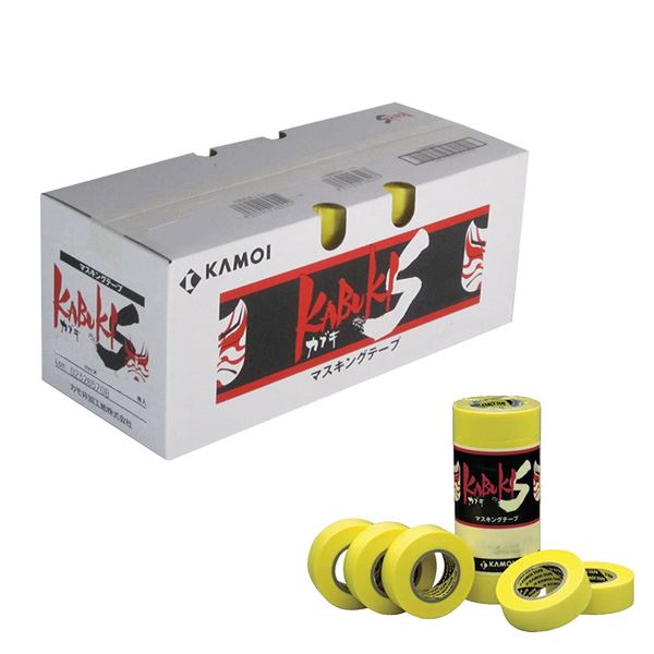 建築塗装用マスキングテープ カブキS 30mm×18m 黄色(40巻入) |b04の通販は 6,075円