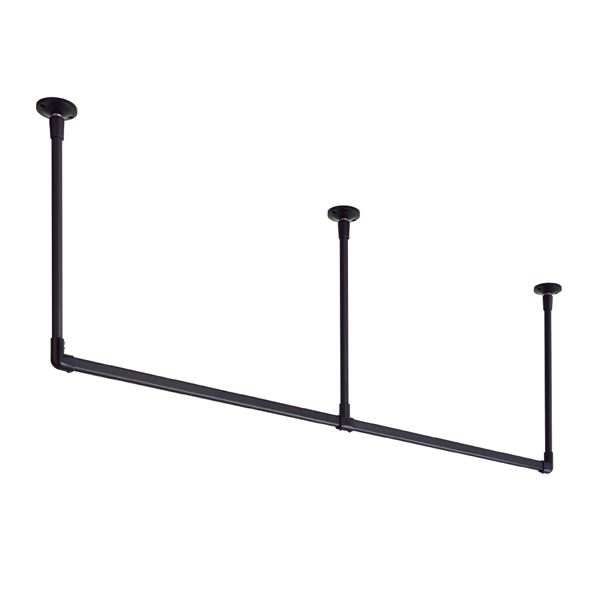 30017004 ハンギングバー H1 天井付 Cタイプセット ブラック 約W1780mm×H450mm |b04の通販は