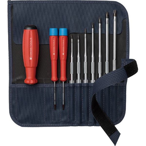 PB SWISS TOOLS 差替式ドライバーセット 9本組 グレー 8218GY-V02 |b04の通販は