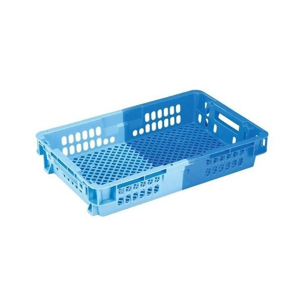 (10個セット) 業務用コンテナボックス/食品用コンテナー (NF-M21C浅) ダークブルー/ブルー 材質：PP |b04の通販は