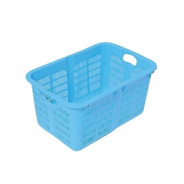 (10個セット)プラスケット/網目ボックス (No.500 金具なし) ブルー スタッキング金具使用時：段積み可 |b04の通販は