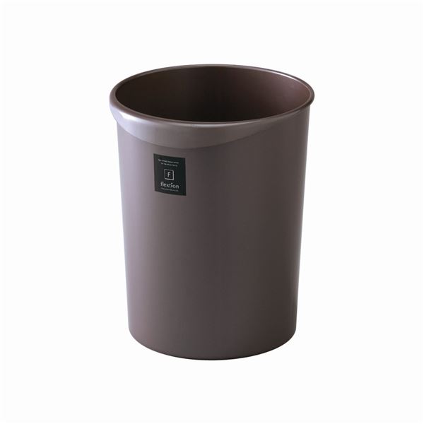 24セット) スタイリッシュ ダストボックス/ゴミ箱 (丸型 18L パール