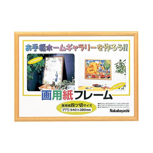 （まとめ） ナカバヤシ 画用紙フレーム 4ツ切ライト フ-GW-102L(×10セット) |b04の通販は