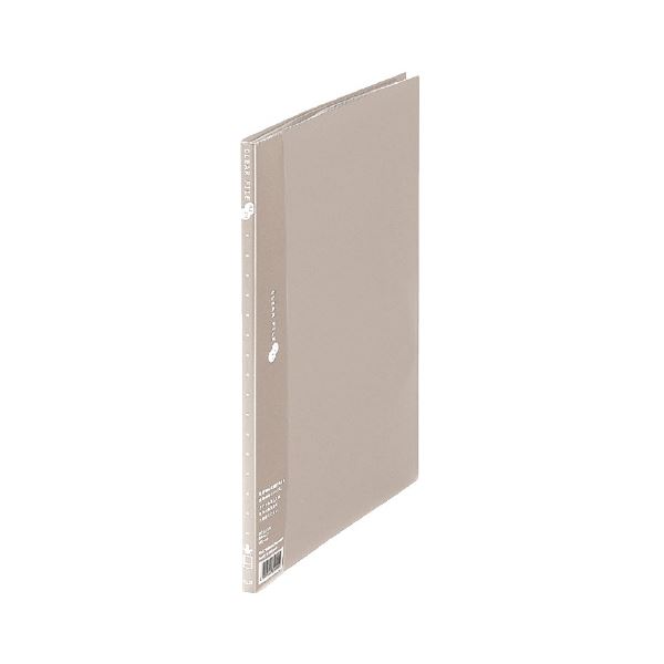 （まとめ） プラス クリアーファイル10P FC-121EL A4S 灰 10冊(×10セット) |b04