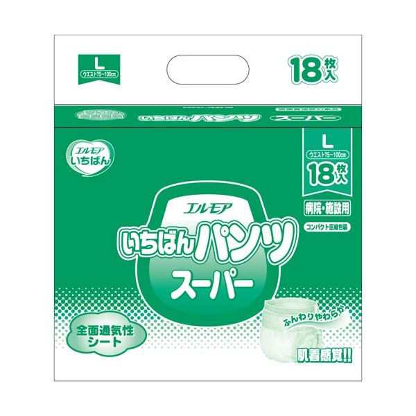 カミ商事 いちばんパンツスーパーL18枚×6P |b04 - トイレ・排泄介助
