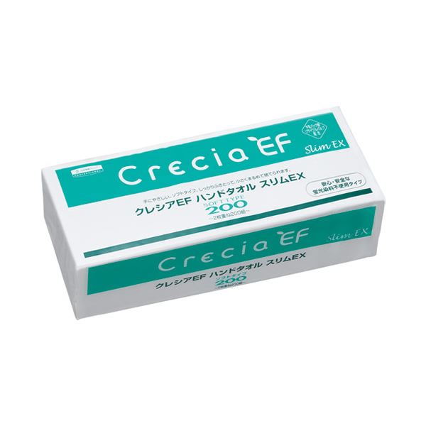 （まとめ） 日本製紙クレシア クレシアEFハンドタオル ソフト200 Sサイズ(×30セット) |b04