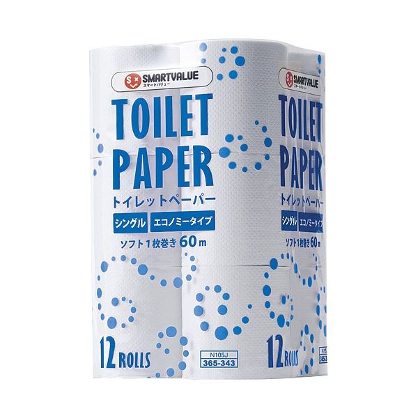 （まとめ） スマートバリュー トイレットペーパーEシングル96個N105J-8P(×3セット) |b04の通販は 12,573円