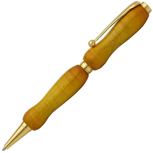 キャンディカラー ボールペン/文房具 (Yellow カーリーメイプル) クロスタイプ 芯：0.7mm 日本製 文具 『Air Brush Wood Pen』 |b04の通販は 13,960円