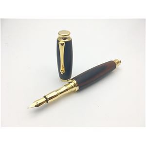 銘木材 万年筆/文房具 (黒檀 こくたん) 日本製 中太字 文具 銘木材 万年筆/文房具 (黒檀 こくたん) 日本製 中太字 文具