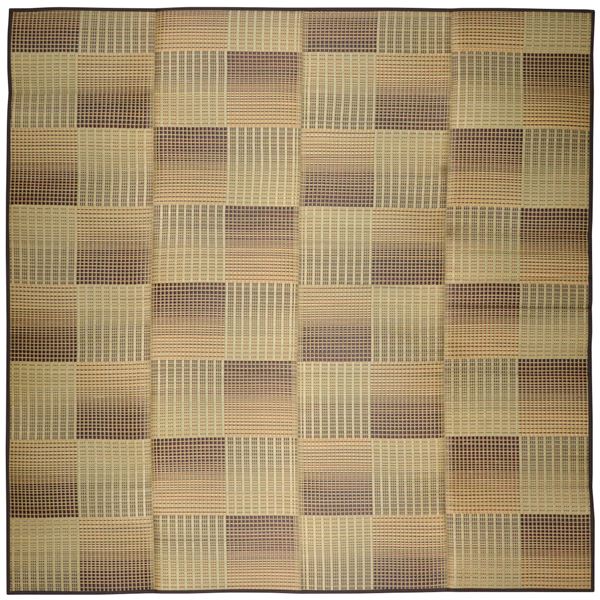 い草 ラグマット 絨毯 約240×300cm ベージュ 表面：イ草100％ 裏貼り 折りたたみ可 クレパス リビング ダイニング 模様替え |b04の通販は