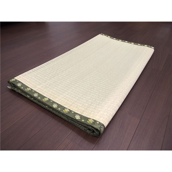 い草 ラグマット 絨毯 本間 8帖 日本製 引目織 上敷き 琥珀 こはく リビング ダイニング 引っ越し 模様替え |b04の通販は