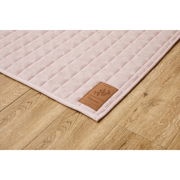 ラグマット 絨毯 約190×240cm ピンク 滑り止め付 ホットカーペット可 オールシーズン 洗える スウェットキルトラグ リビング |b04の通販は